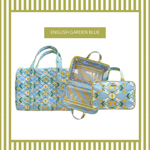 Laura Park Designs - English Garden Blue Travel Case