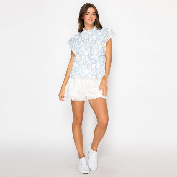 Jacobian Eyelet Blouse