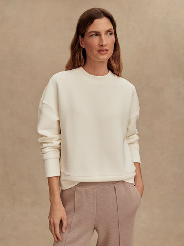 Varley Addelyn Sweat Ivory