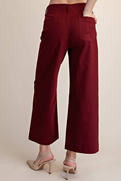 Colette Cropped Scallop Pocket Pants