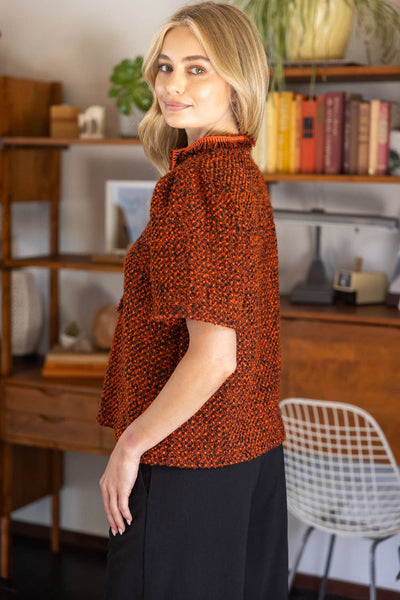 Aubie Tweed Top