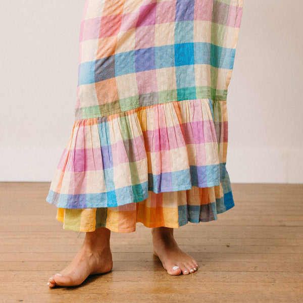 Sunshine Tienda Rainbow Plaid Vienna Sarong