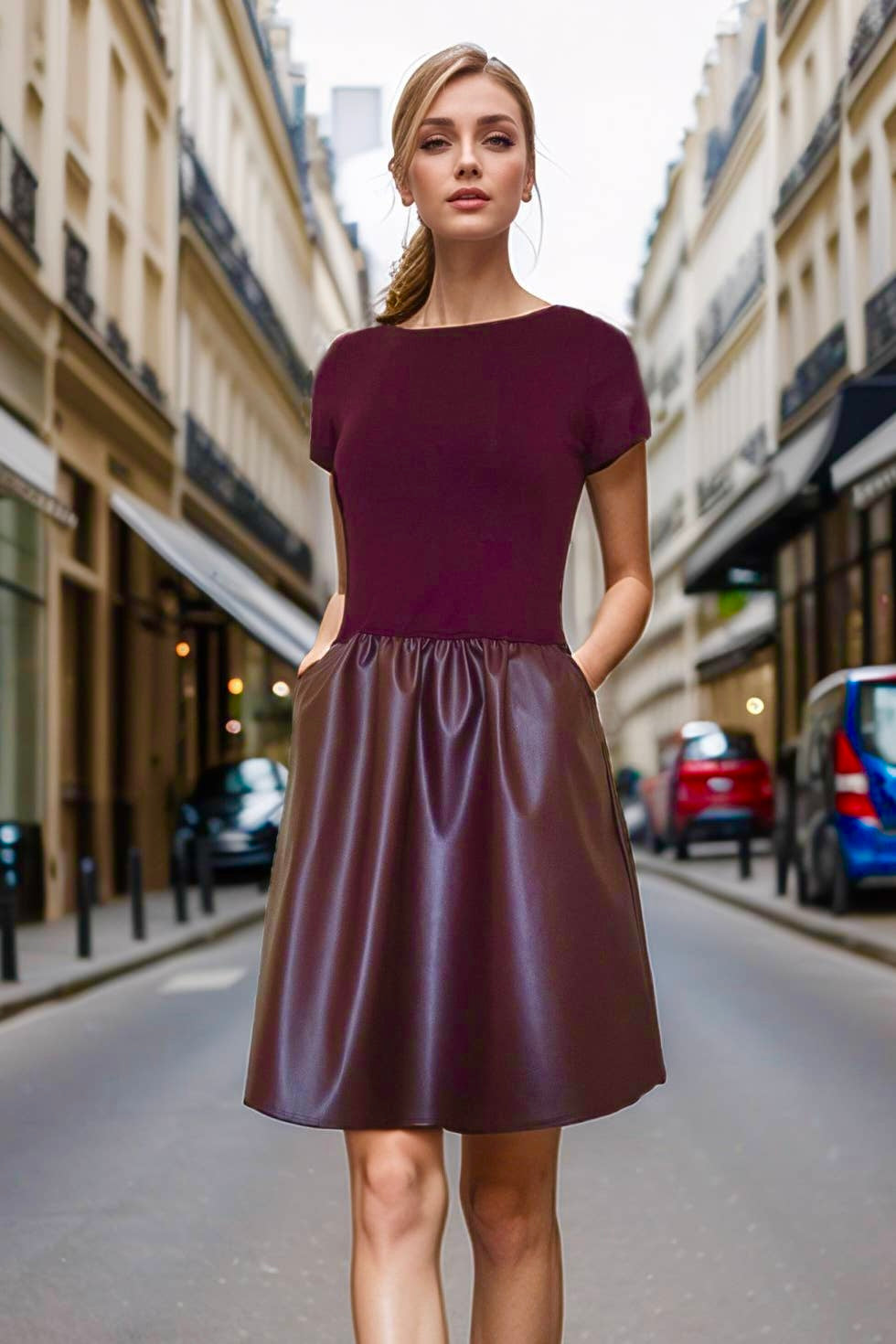 Vava Cap Sleeve Dress