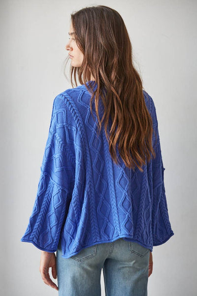 Cable Pullover Royal Blue Arriving Wednesday
