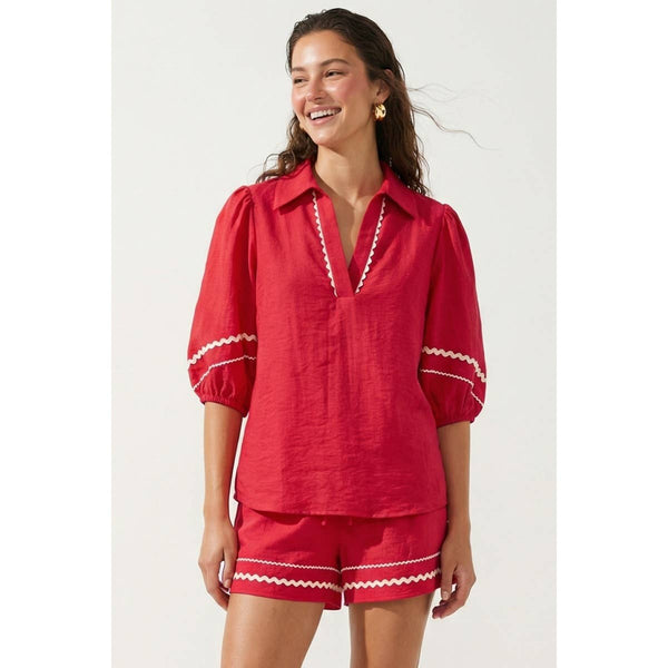 Maya Linen Blouse