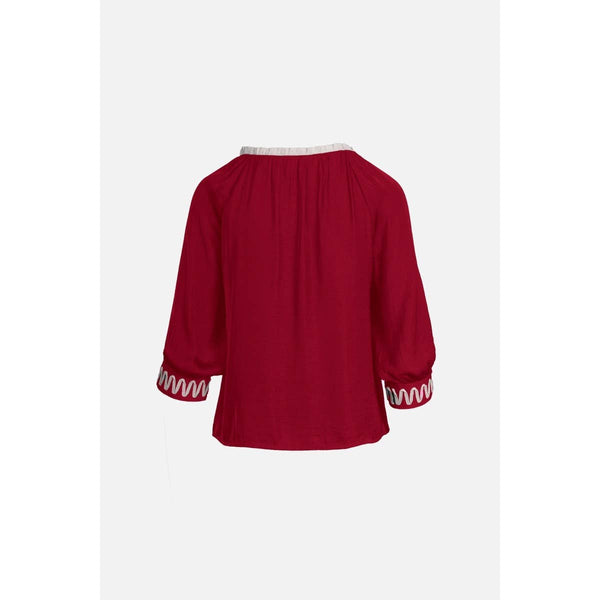 Appliquéd Popover Crimson