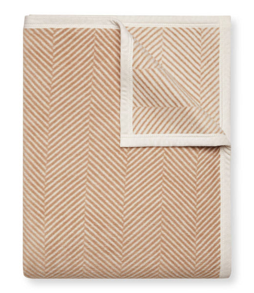 ChappyWrap - Harborview Herringbone Tan Blanket: Midi