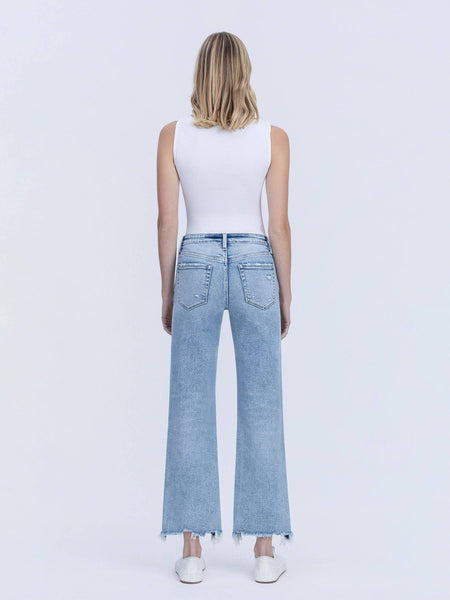 Infrequent Raw Hem Jeans