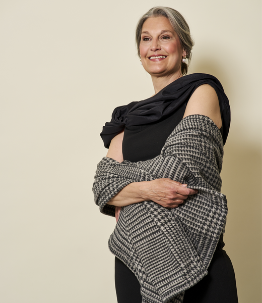 Katama Plaid Ash Shawl