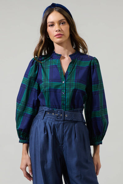 Harrisville Plaid Top