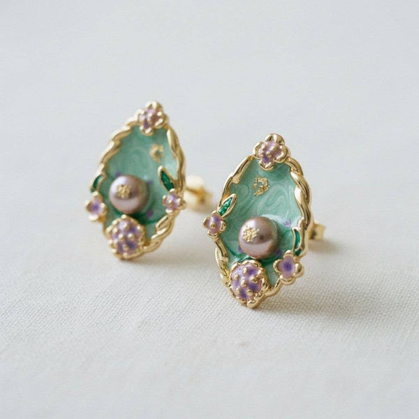 Elle Vintage Inspired Pearl Earrings