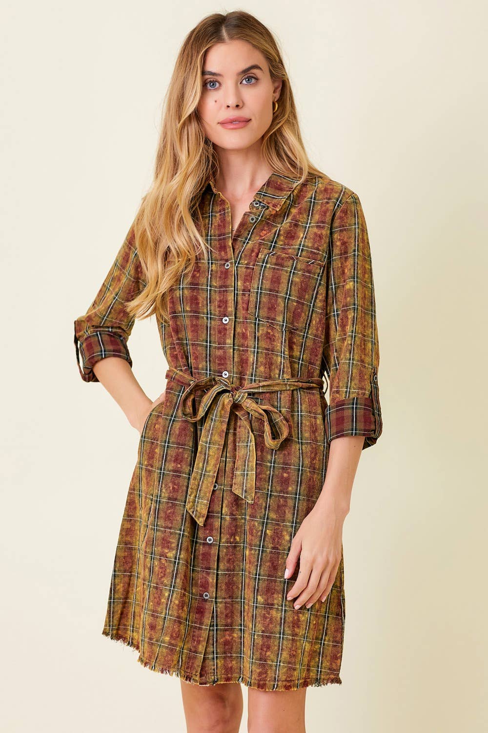 Autumn Plaid Dress (Pre-order arriving September 19)