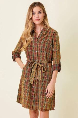 Autumn Plaid Dress (Pre-order arriving September 19)