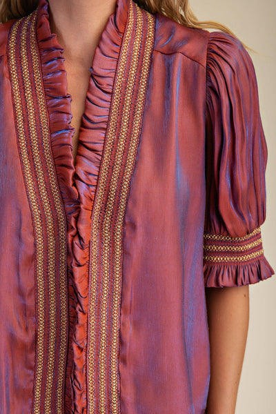 Miriam Blouse in Rust