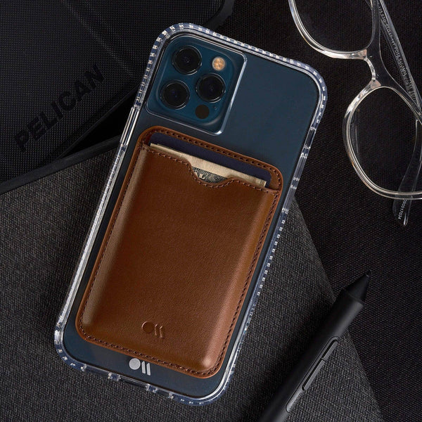 Case-Mate - MagSafe Card Holder : Cognac