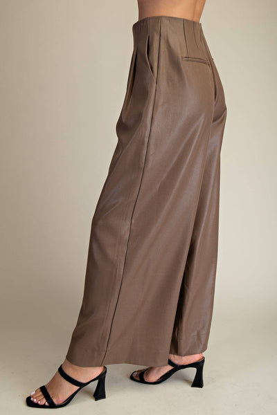 High Waist Taupe Pants