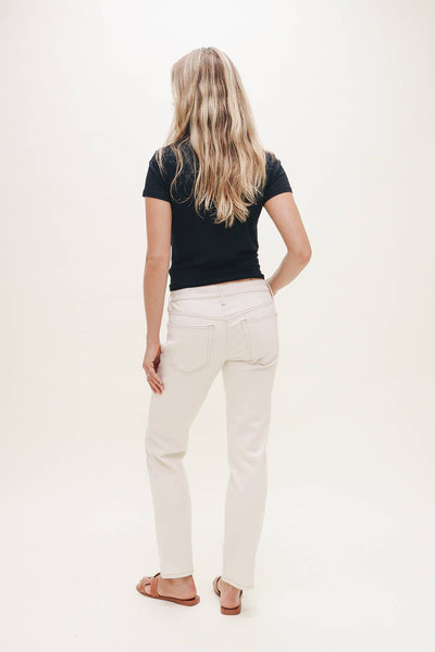 Chester Low Rise Slim Ecru Denim