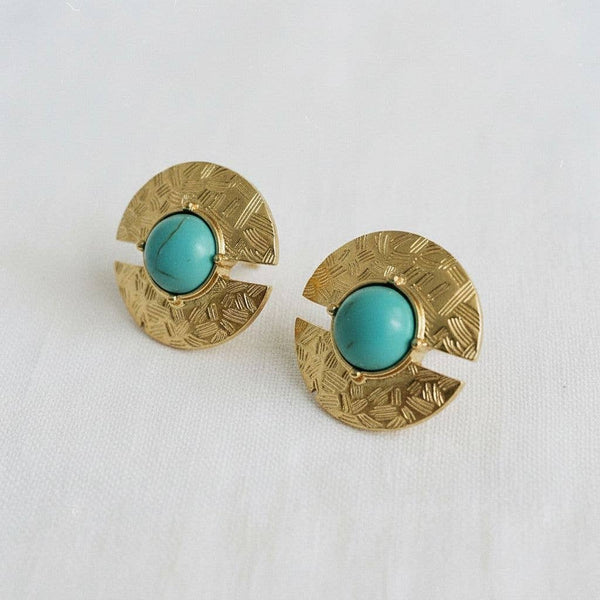 Vintage-Style Turquoise Earrings