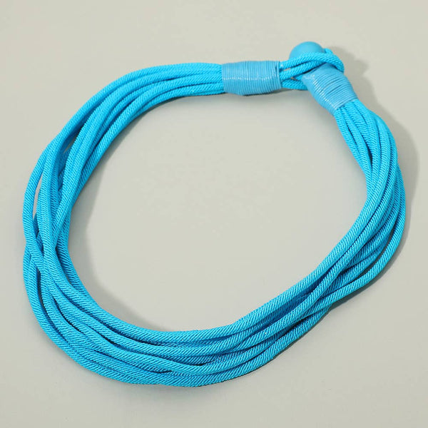 Multi Strand Cord Necklace: Turquoise
