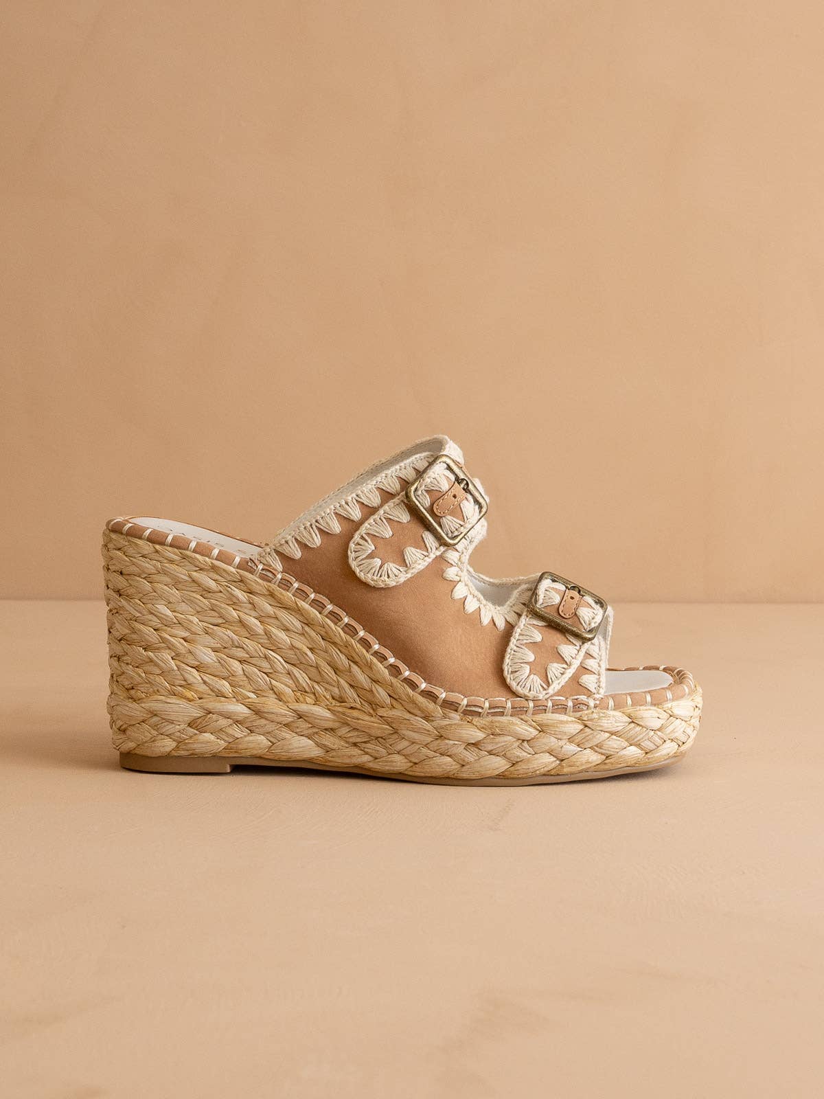 The Rae Embroidered Espadrille Wedges