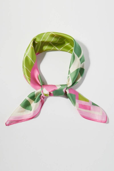 Color Block Bandana Pink/Green