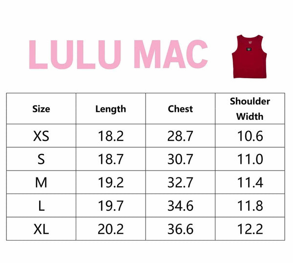 Lulu Mac Black Tank Top