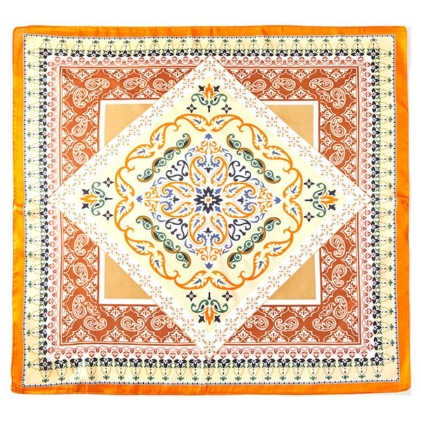 Paisley Arabesque Scarf Orange