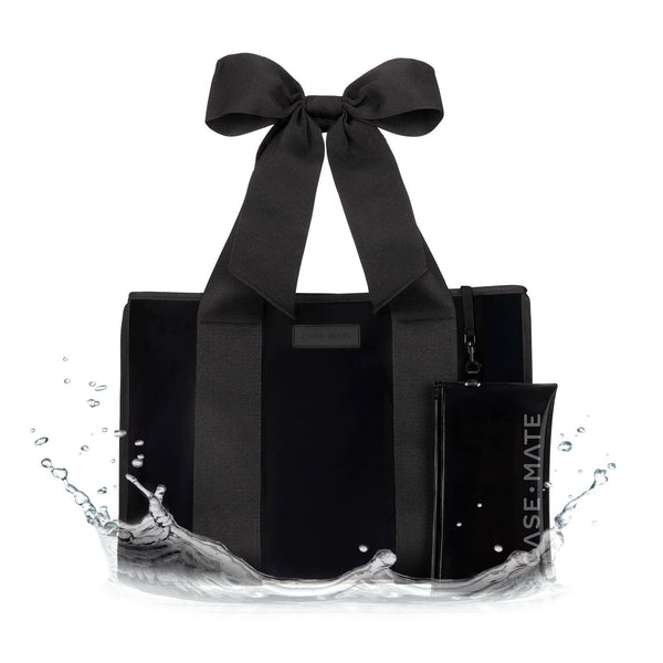 Case-Mate - Special Edition Bow Midnight Black Jelly Tote w/ Phone Pouch