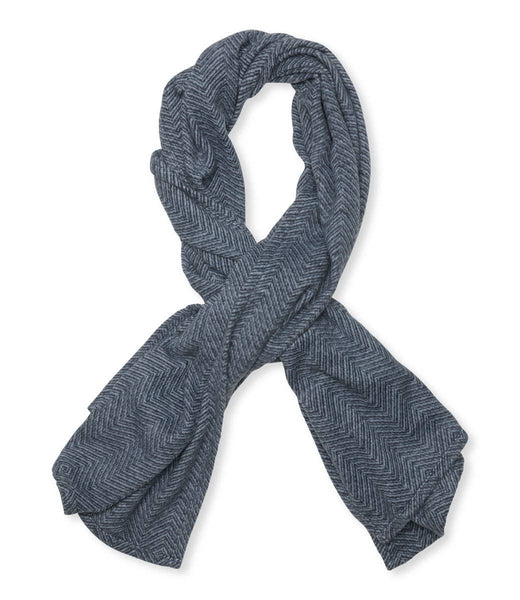 ChappyWrap - Bayside Herringbone Shawl - Midnight Navy