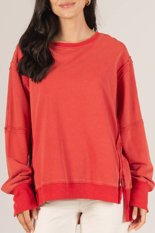 French Terry Long Sleeve Top