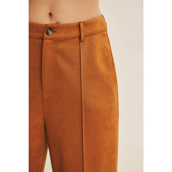 Caramel Faux Suede Pants