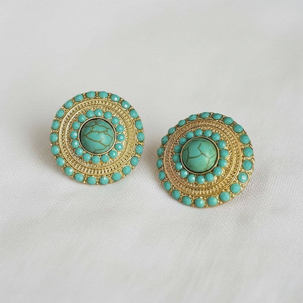 Cleo Turquoise Drop Earrings