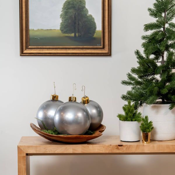 Holiball - 8" Mini Silver Trio