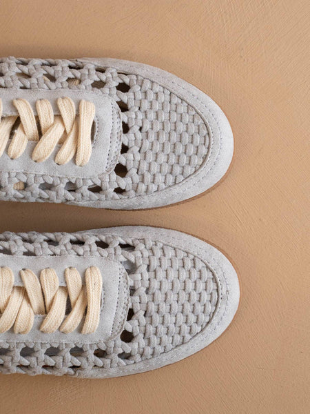 The Sandy Blue Crochet Sneaker
