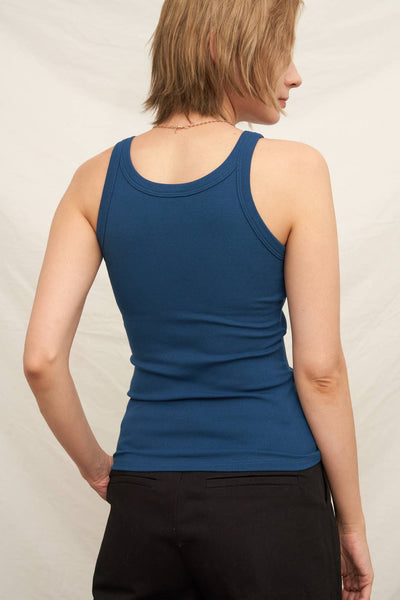 Navy Scoop Neck Tank