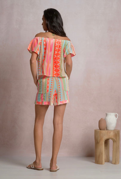 Neon Aztec Shorts