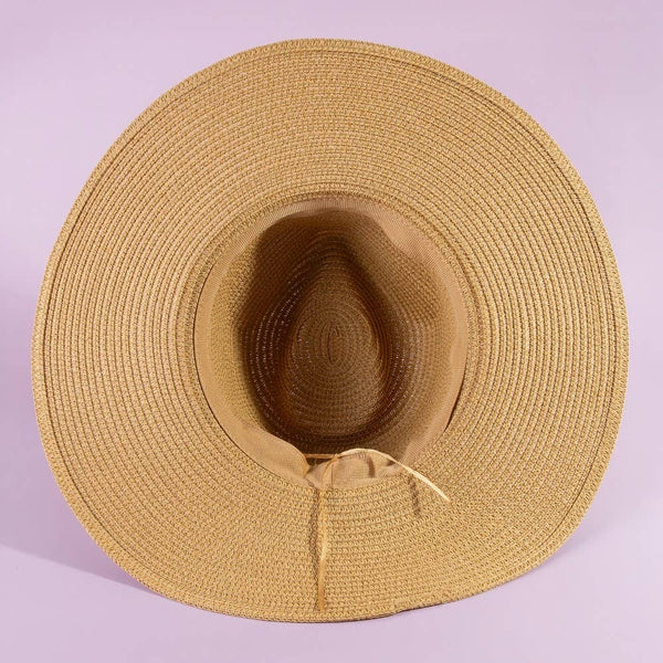 Beaded Cowrie Straw Hat KA