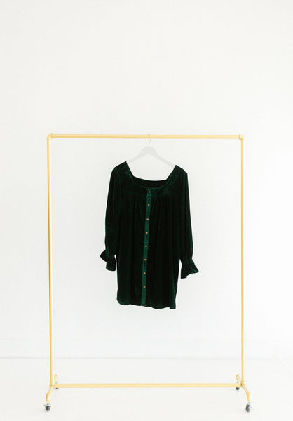 Vera Green Velvet Dress