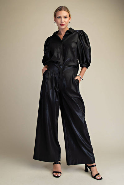 High Waist Black Pants