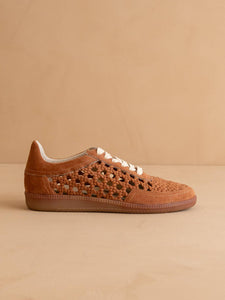 Sandy Brown Crochet Detailed Sneaker