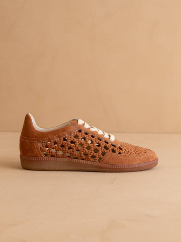 Sandy Brown Crochet Detailed Sneaker