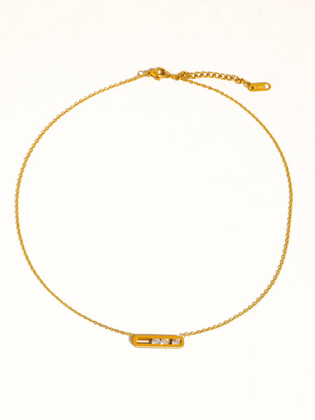 Yveline Bar Pendant Necklace