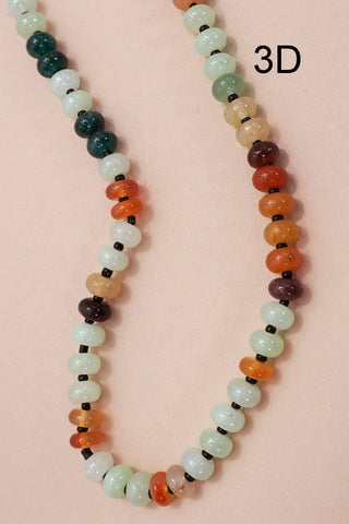 Terra Glass Bead Necklace