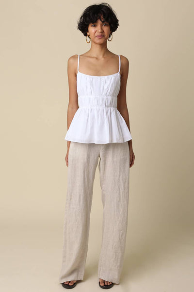 Carina Taupe Linen Pant