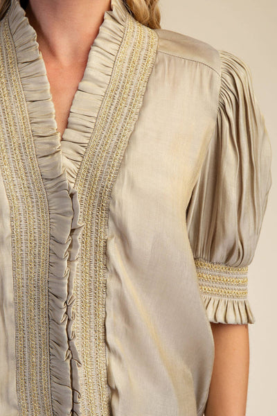 Miriam Blouse in Champagne