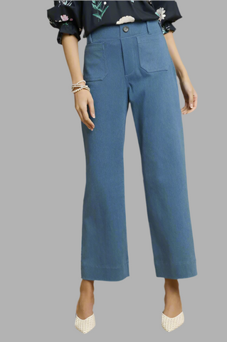 Denim Wide Leg Pants