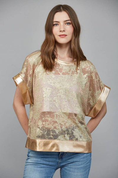 Abstract Metallic Tee