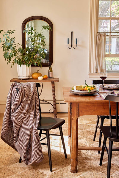 ChappyWrap - Harborview Herringbone Chocolate Blanket: Original