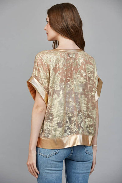 Abstract Metallic Tee