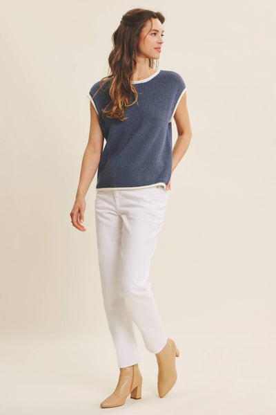 Nile Blue Sweater Vest